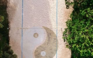 Yin & Yang im Beachvolleyball